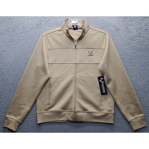 Messi Collection Track Jacket Mens Small Brown Long Sleeve Full Zip MMJ0529USJ
